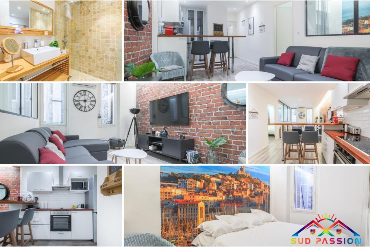 Sud Passion - Fada Vieux Port - Calme - Linge De Qualite - Lit King Size - Fibre Apartment มาร์กเซย ภายนอก รูปภาพ